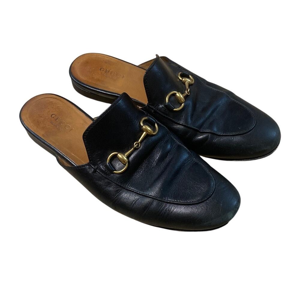 Gucci Princetown mules women’s size 36.5 black leather luxury designer